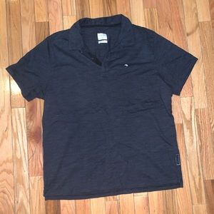 Men’s rag & bone gray polo xl tee